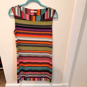 EUC Trina Turk Orange Red Sheath Mini Dress Size small